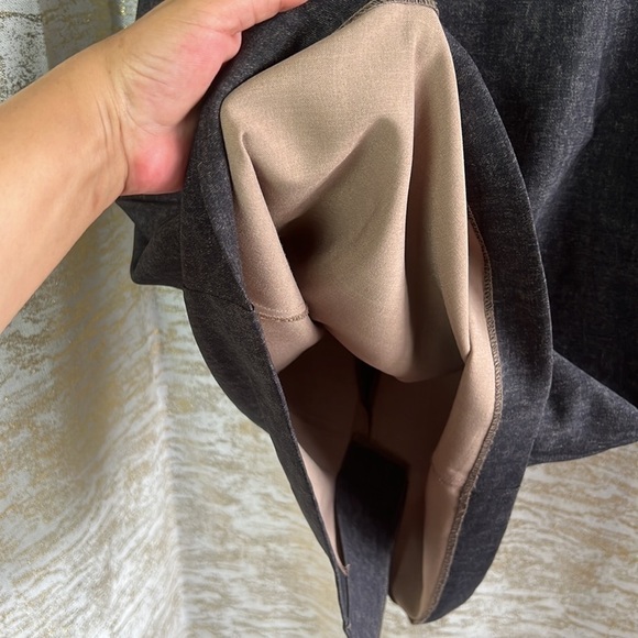 Ellen Tracy Women’s Charcoal Black Chambray Denim Sheath Dress Size 12 - Picture 8 of 17